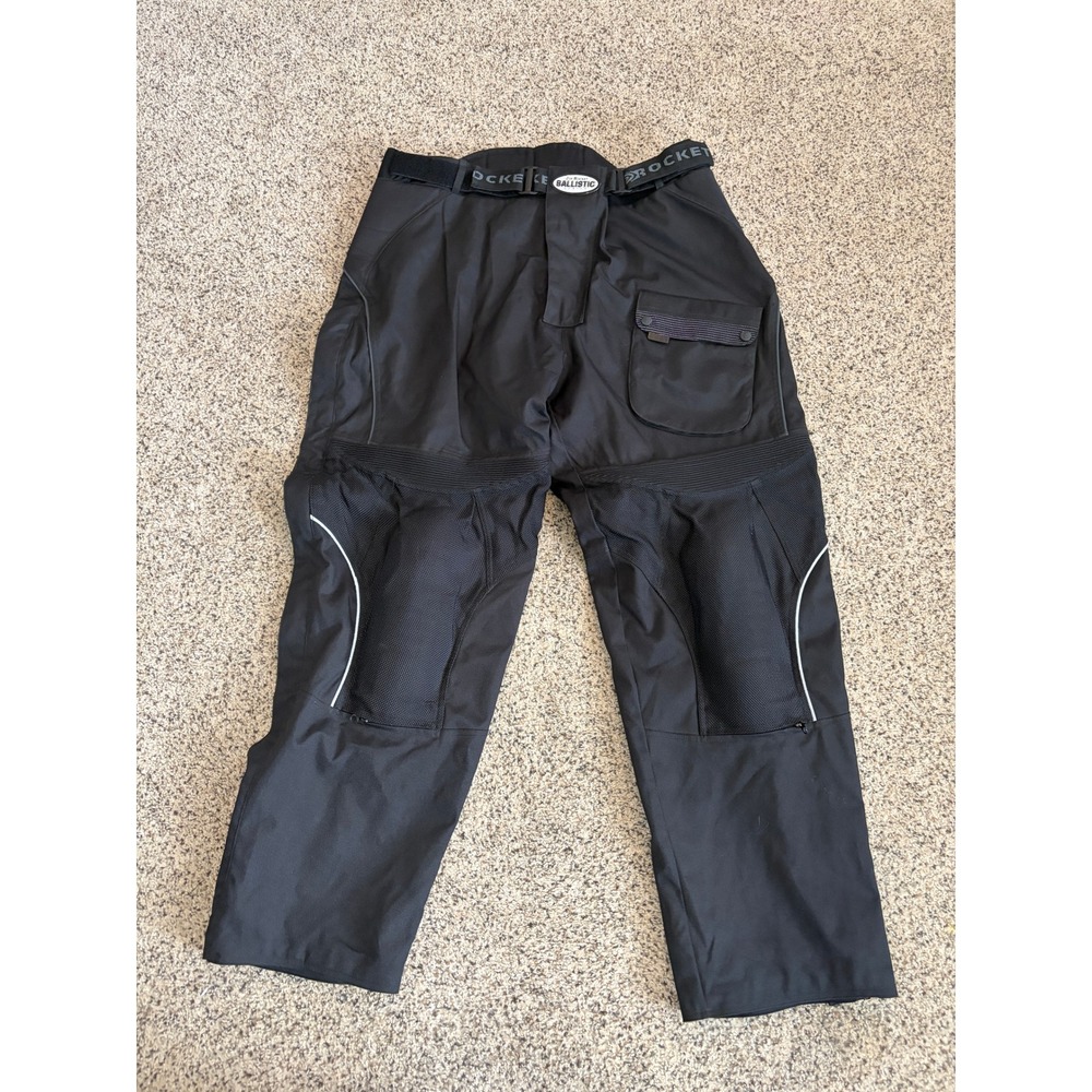 Joe Rocket Ballistic Series Pants Mens 2XL Black Motorcycle Riding Knee Armor